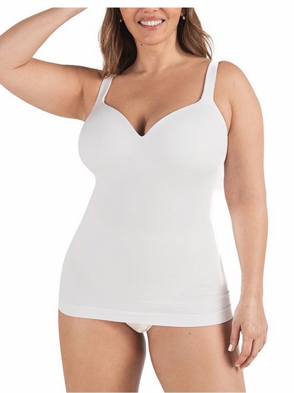 Shapermint NWT Essentials Sweetheart Built-In Bra Shaper White Cami Sz 3XL - Picture 11 of 15